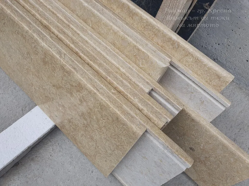 Window sills from natural stone