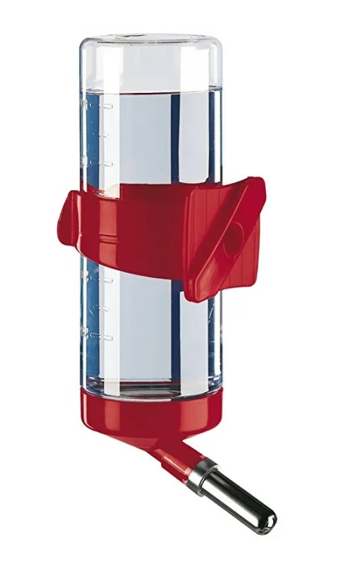 Ferplast Drinky 600 - Поилка за гризачи / червена, бяла, синя / 11 / 6,5 / 24,5 см., 600 мл. 2