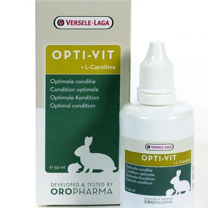 Versele-Laga - Оpti-Vit Хранителна добавка за малки животни - опаковка 50 мл