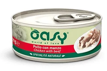  Oasy Specialità Naturale - Консервирана храна за котки, истинско филе с патешко месо, 150 гр./2 пакета