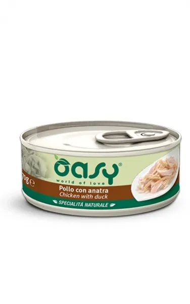  Oasy Specialità Naturale - Консервирана храна за котки, истинско филе с пилешко и говеждо месо, 150 гр./2 пакета