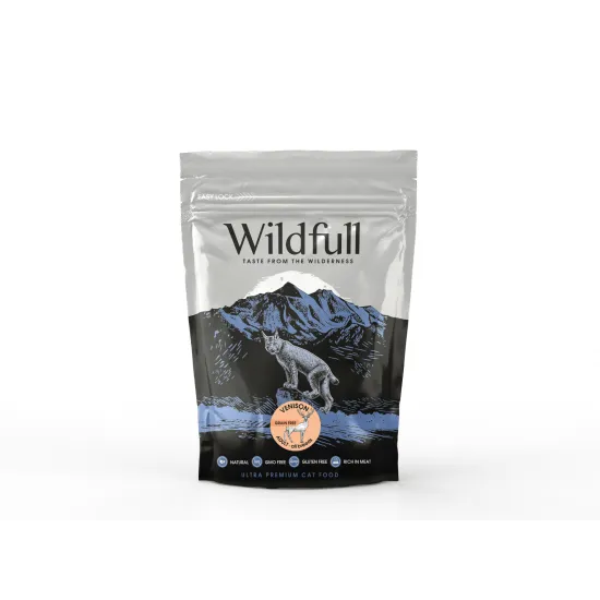 Wildfull cat venison adult - Пълноценна храна за израснали котки над 1 година, без зърно, с еленско месо , 400 гр.