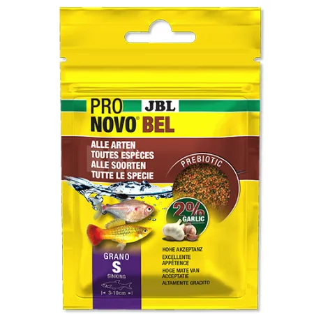 JBL Pronovo BEL GRANO S - Основна храна , гранули с размер S за всички аквариумни риби с размер 3-10 см./ 20 мл.