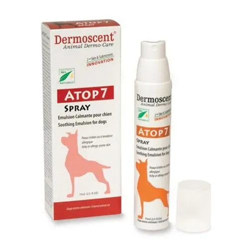 Dermoscent ATOP 7 spray - Успокояващ, субмикронен спрей за кучета и други домашни любимци 75 мл.