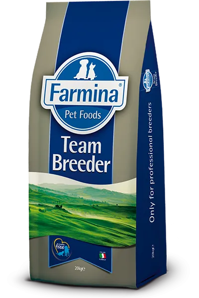 Farmina Team Breeder - Пълноценна суха храна за супер активни кучета над 2 месеца, с пилешко месо, 20 кг.