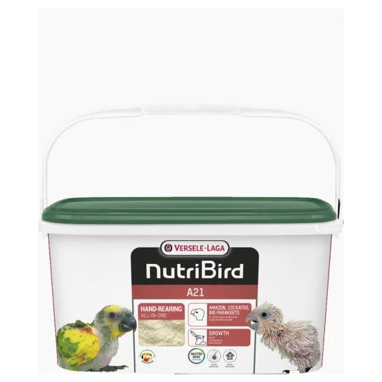 Versele Laga NUTRIBIRD A21 for baby birds - Пълноценна храна за ръчно хранене на средни и големи папагали - 3 кг.