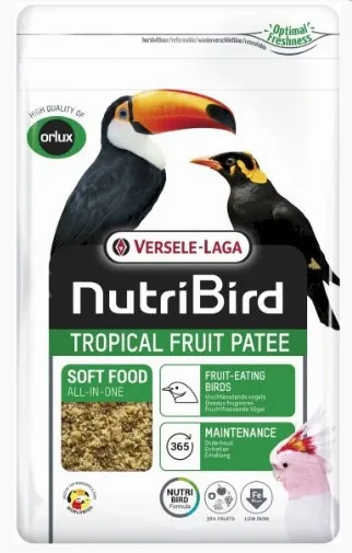 Versele Laga - Tropical Fruit Patee - Пълноценна храна за всички видове плодоядни птици 1 кг.