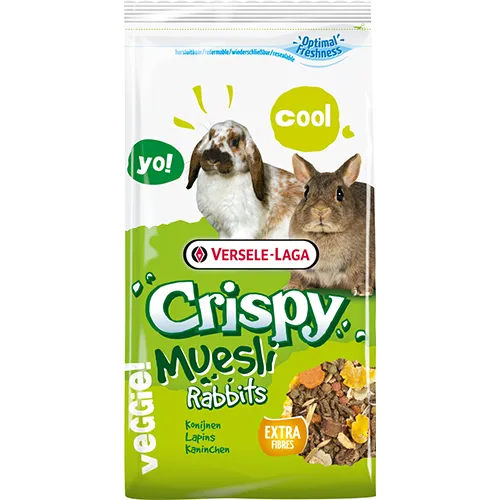 Versele Laga Crispy Muesli Rabbit (Cuni Crispy) – Пълноценна храна за зайци (джудже), 20 кг.