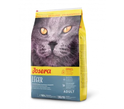 Josera Cat Leger - Пълноценна храна за неактивни израснали котки и котки с наднормено тегло, 10 кг.