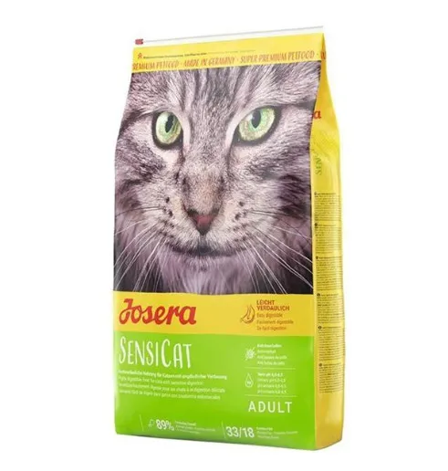 Josera Sensicat - Пълноценна суха храна за възрастни котки с хранителна чувствителност, с пилешко месо, 10 кг.