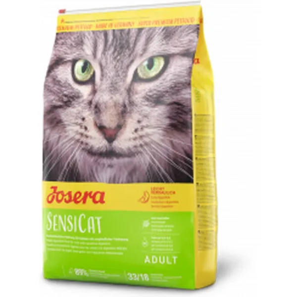 Josera Sensicat - Пълноценна суха храна подходящи за израснали котки, чувствителни към храненето, с пилешко месо, 2 кг.
