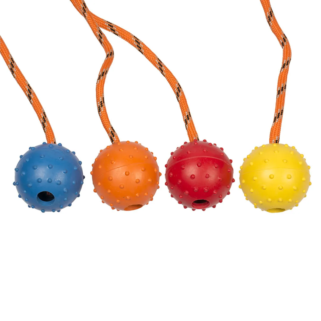 Duvo Plus - Играчка за кучета, дентална топка с въже, 33 см./ различни цветове/ 1 брой 2