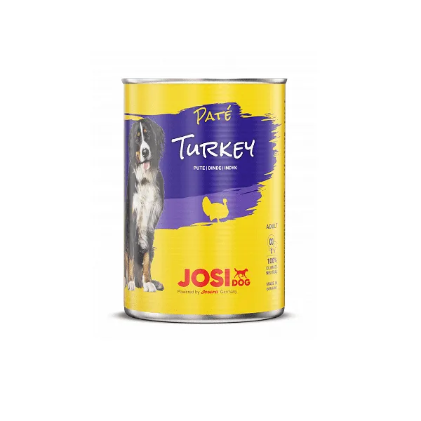 Josera JosiDog  - Консервирана храна за израснали кучета, пастет с пуешко месо, 400 гр./ 2 броя