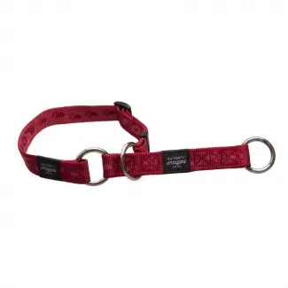 Rogz Half-Check Collar Medium -Регулируем нашийник тип душач за кучета 1.6 мм/-26-40 см. червен