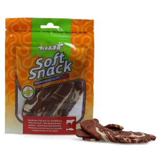 Braaaf Soft Snack Filet Beaf Аnd Fish - Меки лакомства за кучета, вкусни филета говеждо и риба, 85 гр./2 пакета