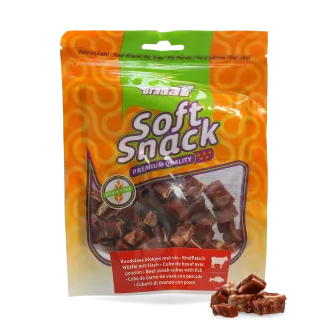 Braaaf Soft Snack Cubes Beef Аnd Fish - Меки лакомства за кучета, вкусни кубчета с телешко и риба - 85 гр./ 2 пакета