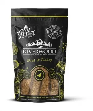 RIverwood - Грил лакомства за кучета, патешко и пуешко месо, 100 гр./ 2 пакета