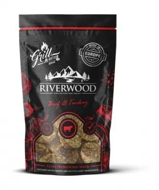 RIverwood - Грил лакомства за кучета, говеждо и пуешко месо, 100 гр./ 2 пакета