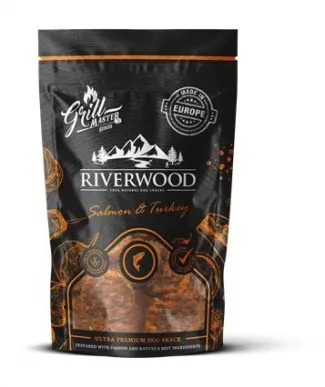 RIverwood - Грил лакомства за кучета, сьомга и пуешко месо, 100 гр./ 2 пакета
