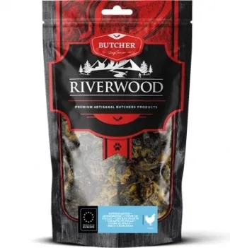 RIverwood - Сушени лакомства за кучета - пилешки сърца, 150 гр.