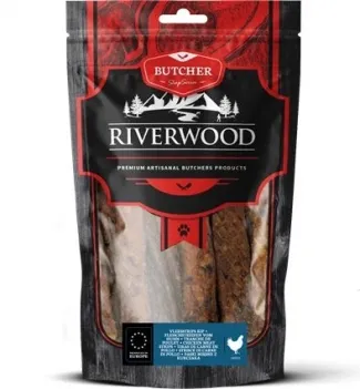 RIverwood - Сушени лакомства за кучета - пилешки ленти, 150 гр.