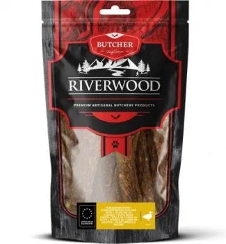 RIverwood - Сушени лакомства за кучета - патешки ленти, 150 гр.