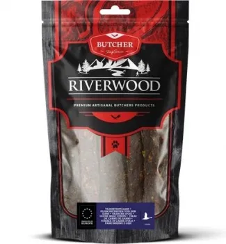 RIverwood - Сушени лакомства за кучета - ленти с месо от гъска, 150 гр.