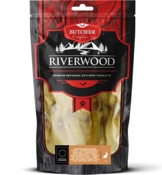 RIverwood - Сушени лакомства за кучета със заешки уши, 100 гр.