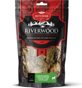 Riverwood - Сушени лакомства за кучета, агнешки бял дроб, 100 гр./ 2 пакета