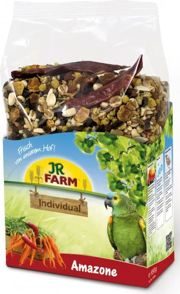 JR Farm - Индивидуална храна за папагали Амазон, 950 гр.