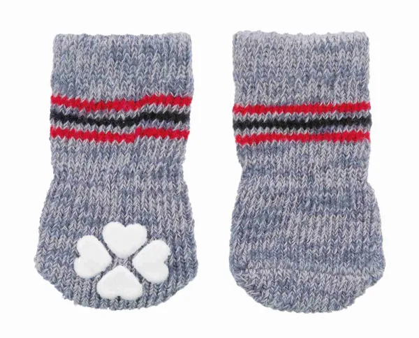 Trixie Dog Socks XS - Меки чорапи за кучета с неплъзгаща се подметка, 2 броя