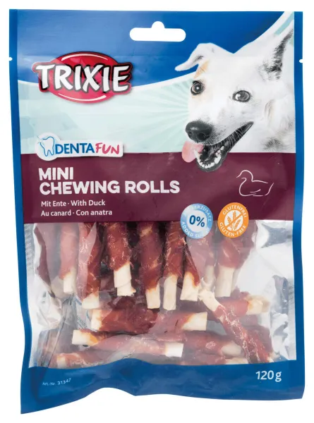 Trixie - Mini Denta Fun - Дентални солети за кучета с патешко месо - 120 гр. - 6 см.