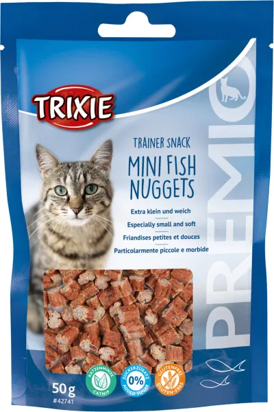 Trixie PREMIO Snack Mini - Вкусен мини снакс за котки с риба тон, пиле и катнип, 50 гр./ 2 пакета