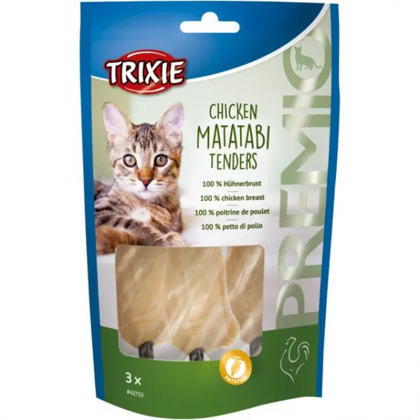 Trixie - Premio - Лакомство за котки, вкусни пилешки гърди, 55 гр./ 2 пакета