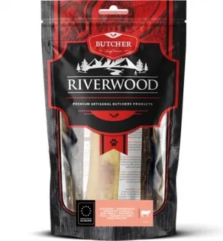 Riverwood - Вкусно сушено лакомство за кучета - пенис от бик, 12 см. - 3 броя