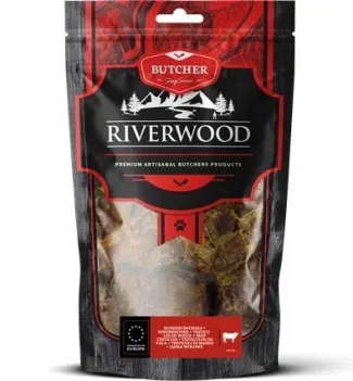 Riverwood - Вкусно сушено лакомство за кучета - говежда кожа от глава, 200 гр. 1