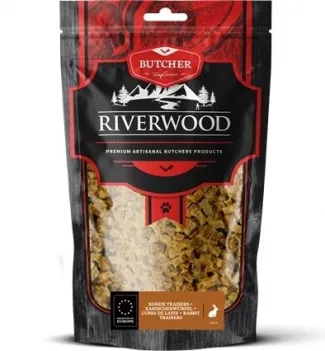 Riverwood - Вкусно сушено лакомство за кучета - хапки от заешко месо, 150 гр. 1