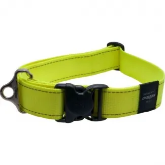 Rogz - Регулируем светлоотразителен нашийник за кучета, 50-80 см. - зелен