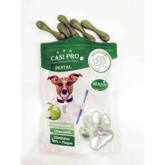 Anipro Cani Pro - Дентални мини кокалчета за кучета с аромат на зелен чай, 1 кг.