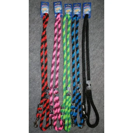 Anipro - Повод въже за кучета, ф10 мм/120 см - цвят синьо/черно