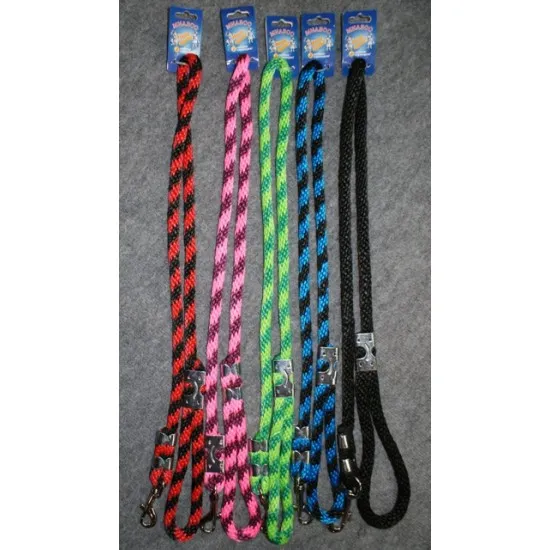 Anipro - Повод въже за кучета, ф12 мм/120 см - цвят розово/малина