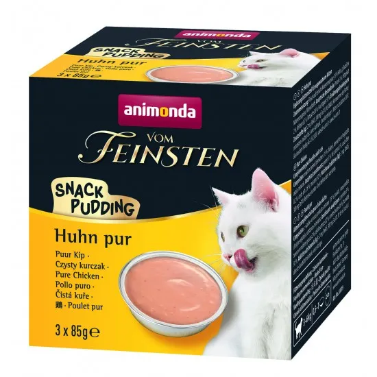 Animonda Vom Feinsten cat - Вкусен пудинг за котки с пилешко месо, 3 х 85 гр.