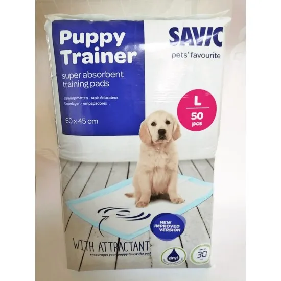 Savic Puppy Trainer Pads - Подложки много големи, 90 x 60 см, 15 броя