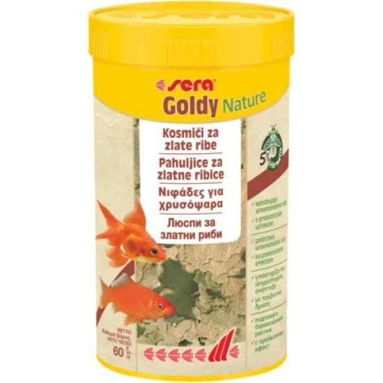 Sera Goldy Nature - Натурална храна за златни рибки, 1000 мл.