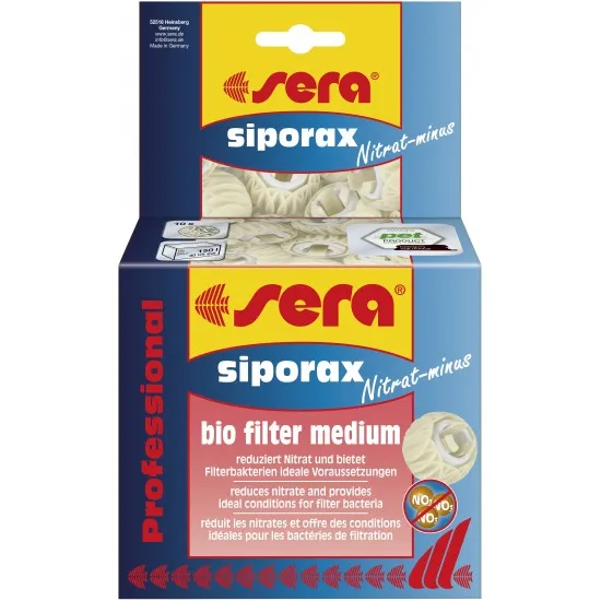 Sera Siporax Nitrat - minus - Биологичен филтърен материал за отстраняване на нитрати, 145 гр.