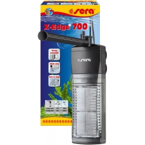 Sera X-Edge 700 - Мощен и енергийно ефективен ъглови филтър за аквариуми до 300 литра