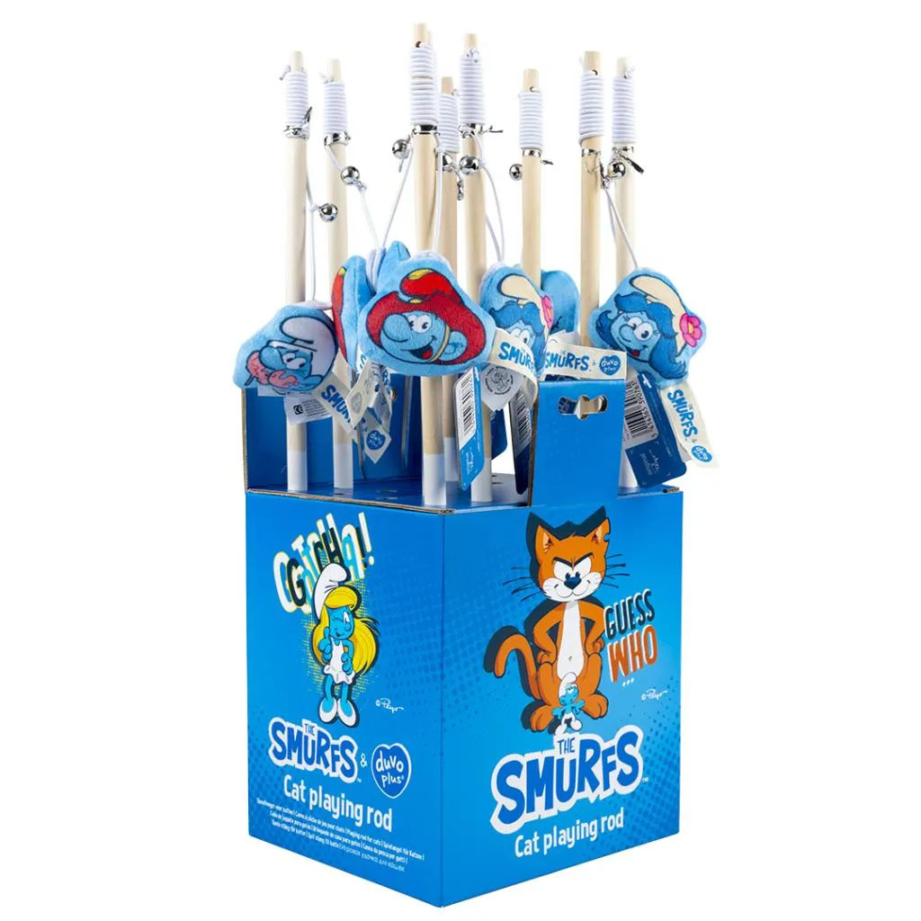 Duvo Smurfious toy rod with magnet - Забавна играчка за котки, въдица с магнит,  42x8,5x2 см. 1