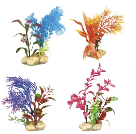 Flamingo Botanica - Декоративни цветя за аквариуми в различни цветове, 7 см L X 8.2 см W X 10.6 см.