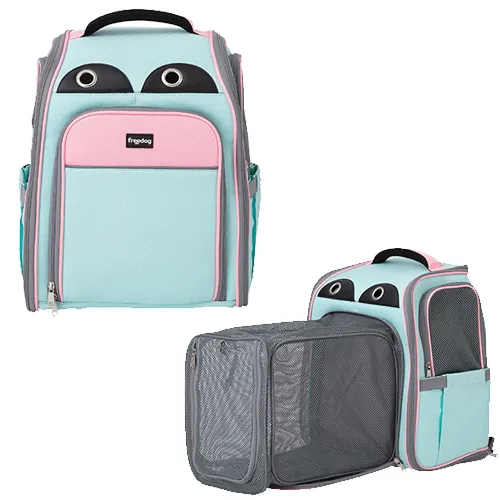 Freedog Backpack – Раница за кучета и котки – розово/синя, 42x39x26 см.
