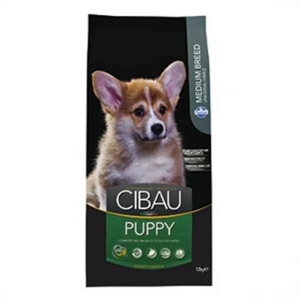 Farmina Cibau Puppy Medium - Пълноценна и балансирана храна за подрастващи и за бременни и кърмещи кучета, 12 кг.